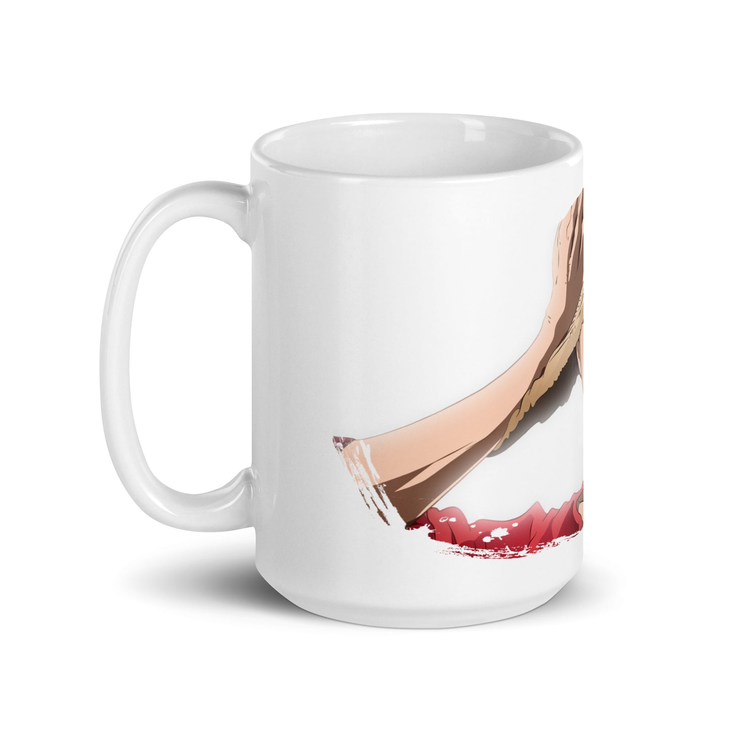 White Glossy Mug - Luffy 50