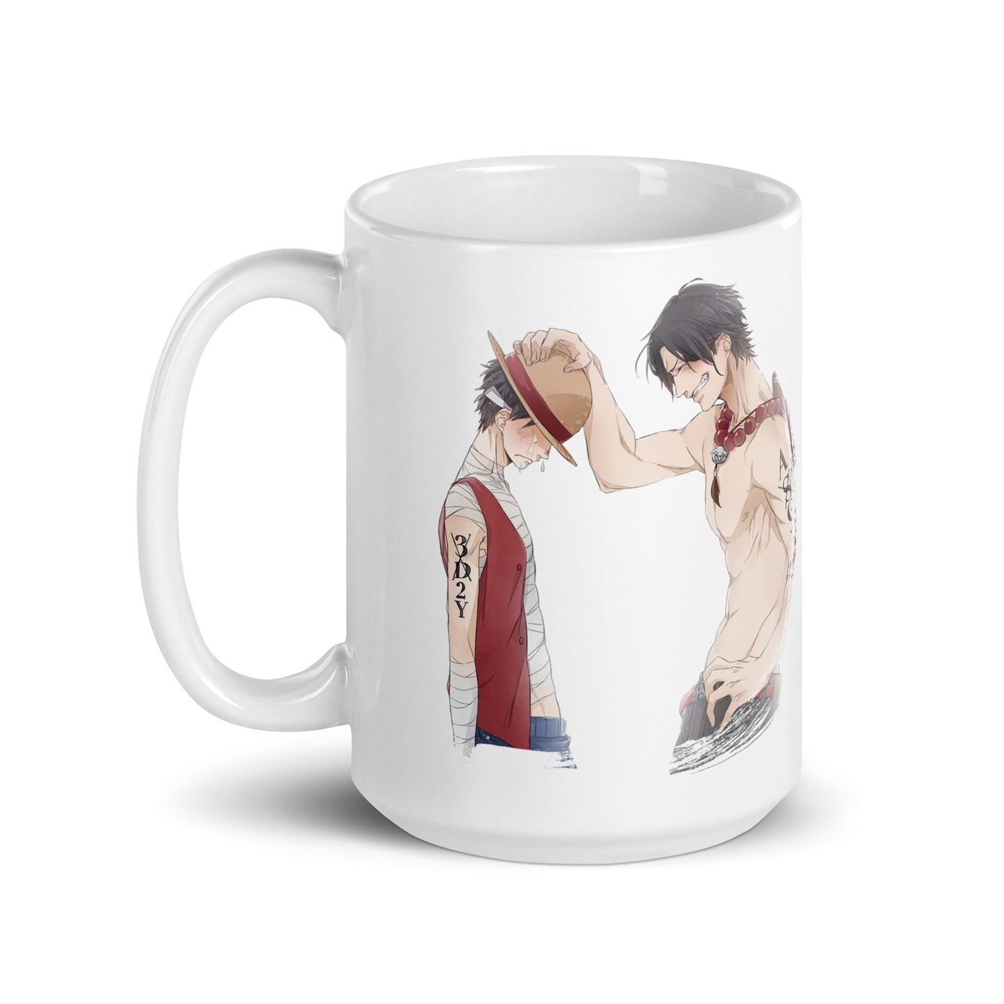 White Glossy Mug - Luffy 51