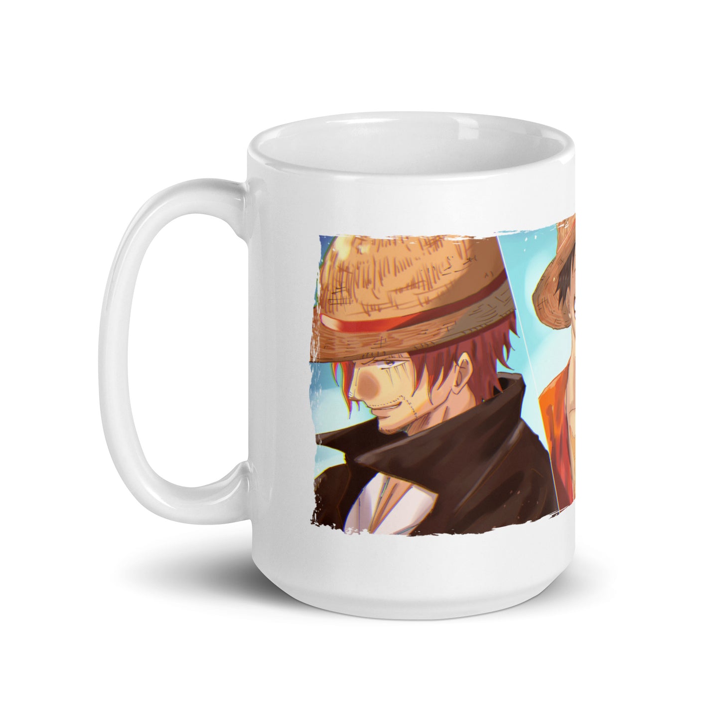 White Glossy Mug - Luffy 52