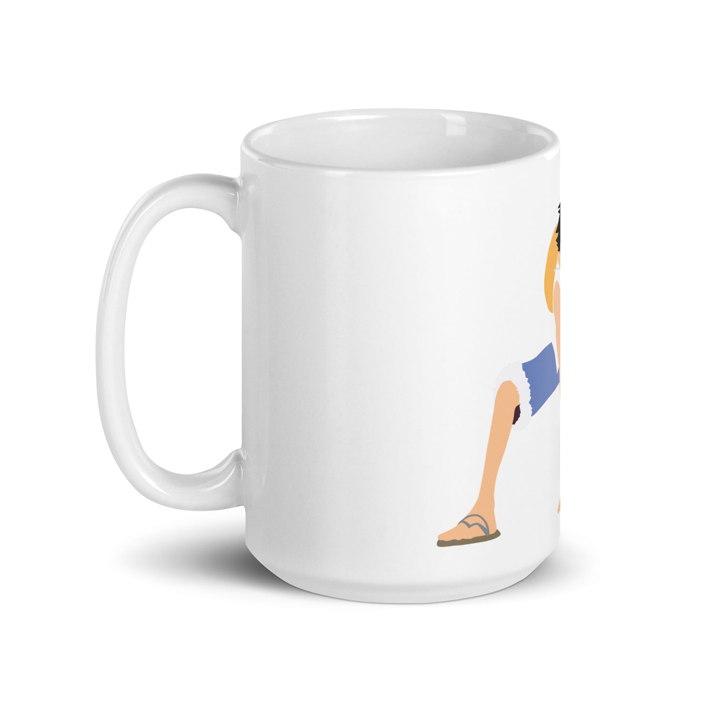 White Glossy Mug - Luffy 55