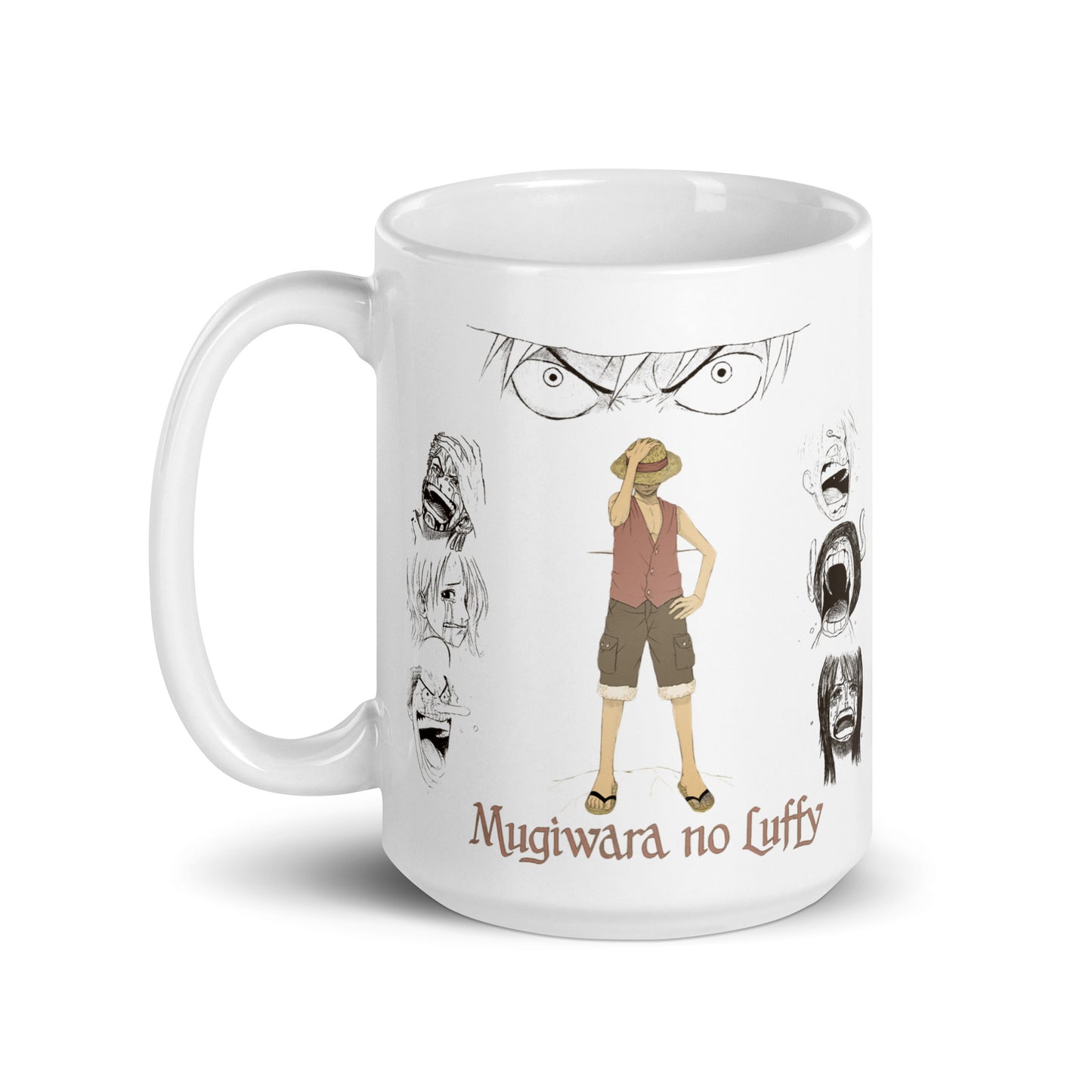 White Glossy Mug - Luffy 64