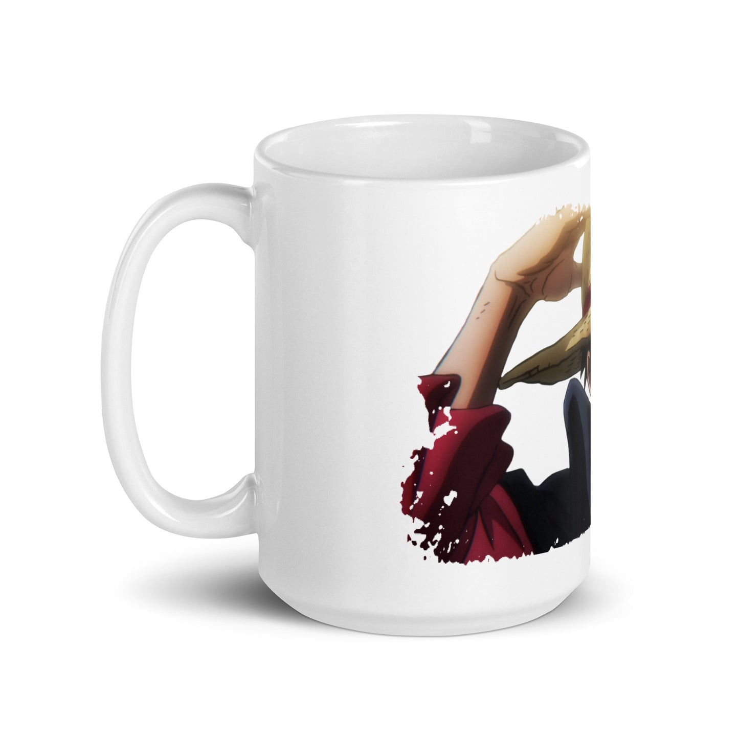 White Glossy Mug - Luffy 70