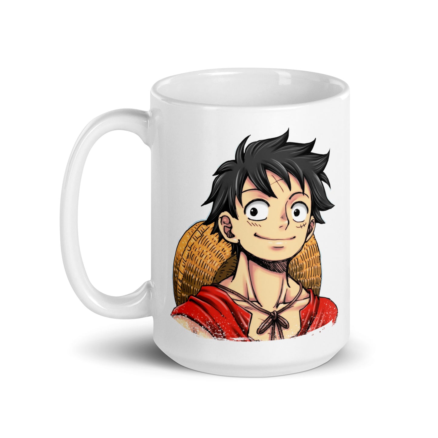 White Glossy Mug - Luffy 77