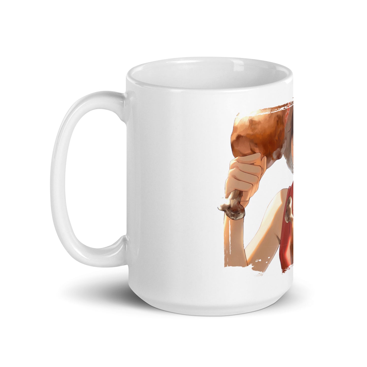 White Glossy Mug - Luffy 79