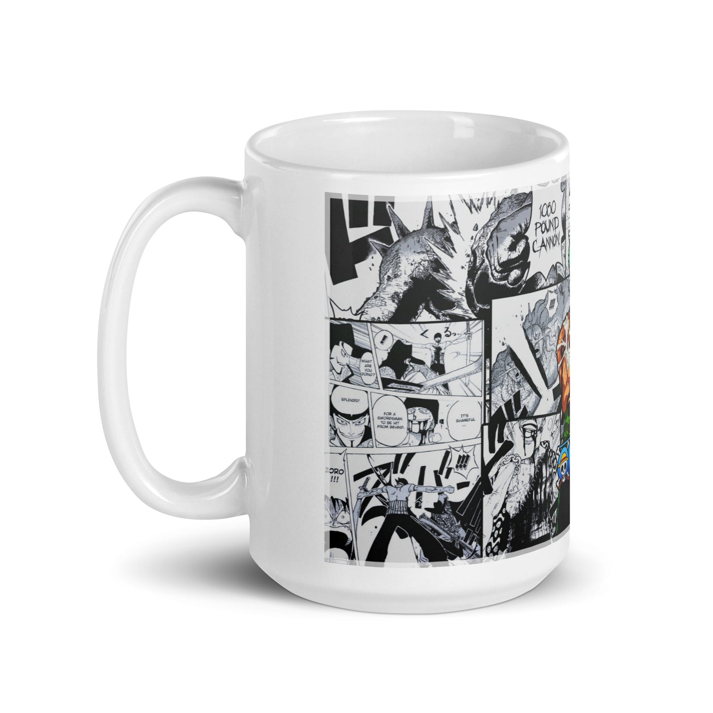 White Glossy Mug - Zoro 6 (a)