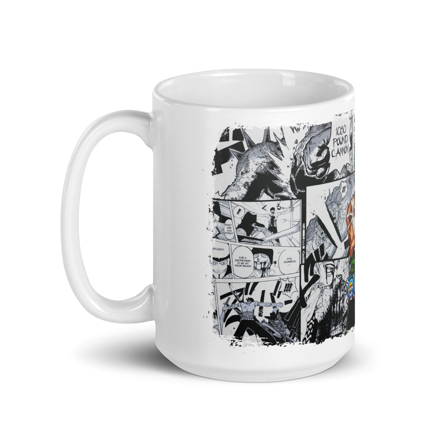 White Glossy Mug - Zoro 6 (b)