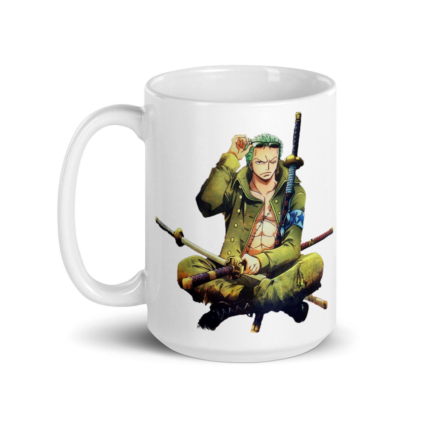 White Glossy Mug - Zoro 7