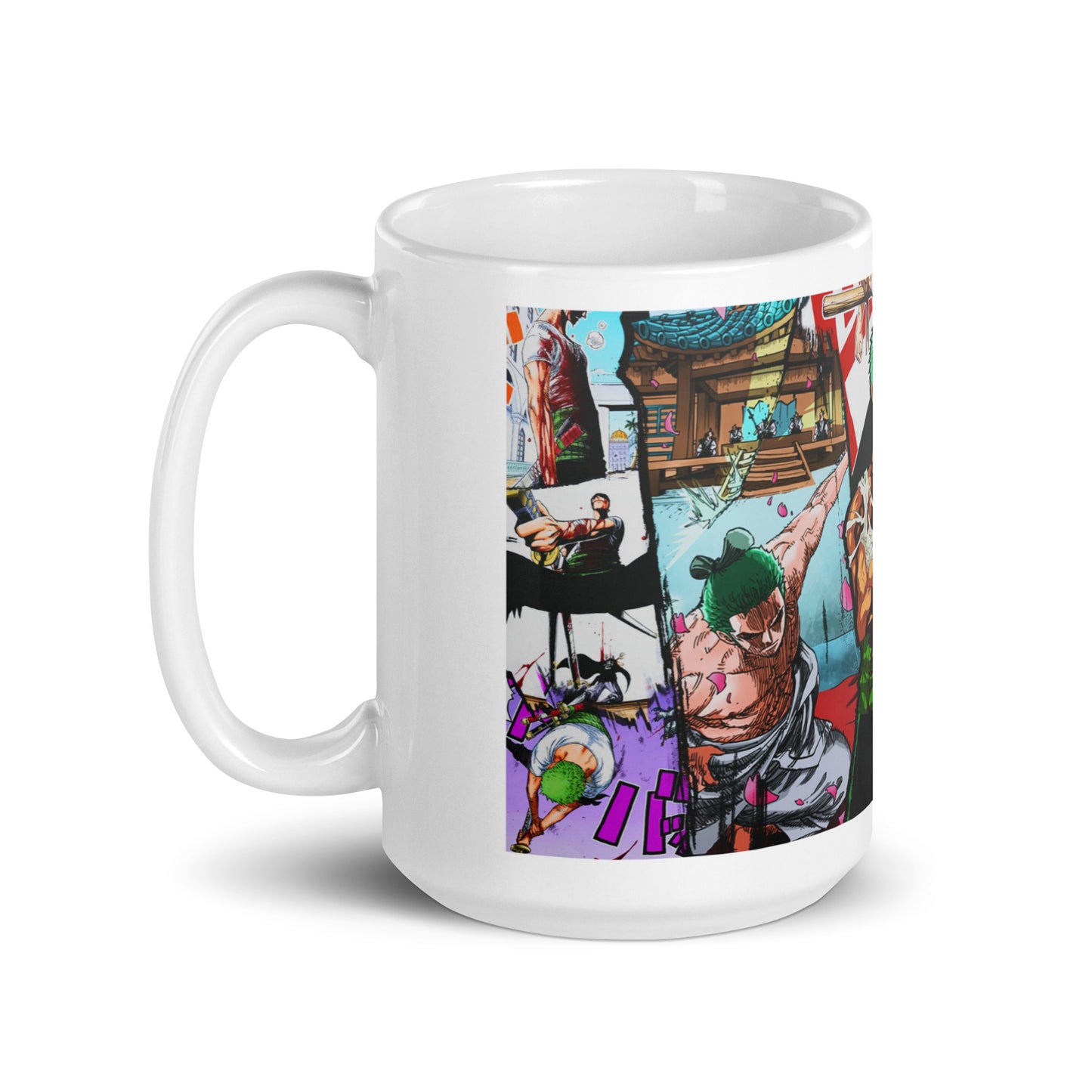 White Glossy Mug - Zoro 22 (a)