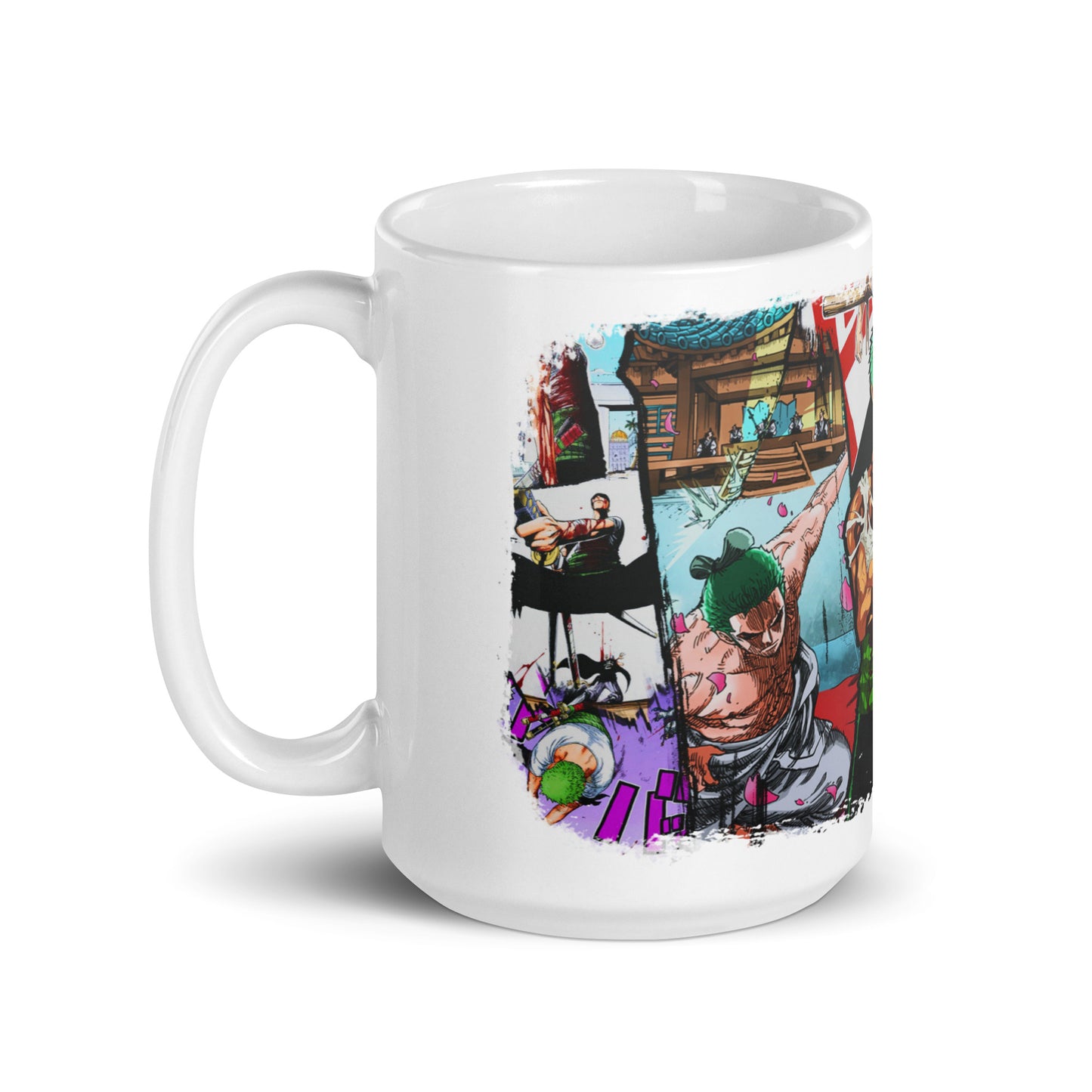 White Glossy Mug - Zoro 22 (b)