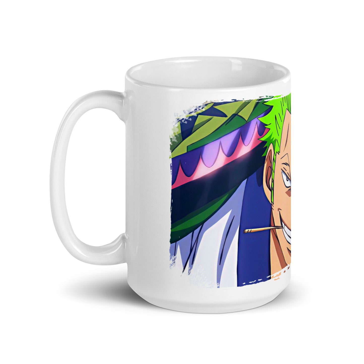 White Glossy Mug - Zoro 25