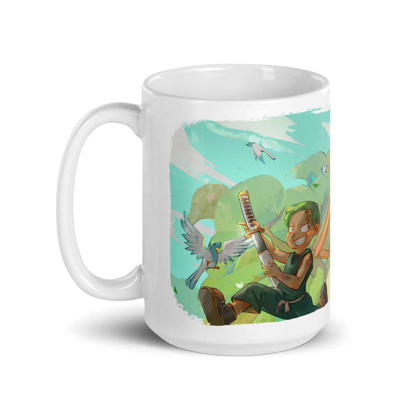 White Glossy Mug - Zoro 29