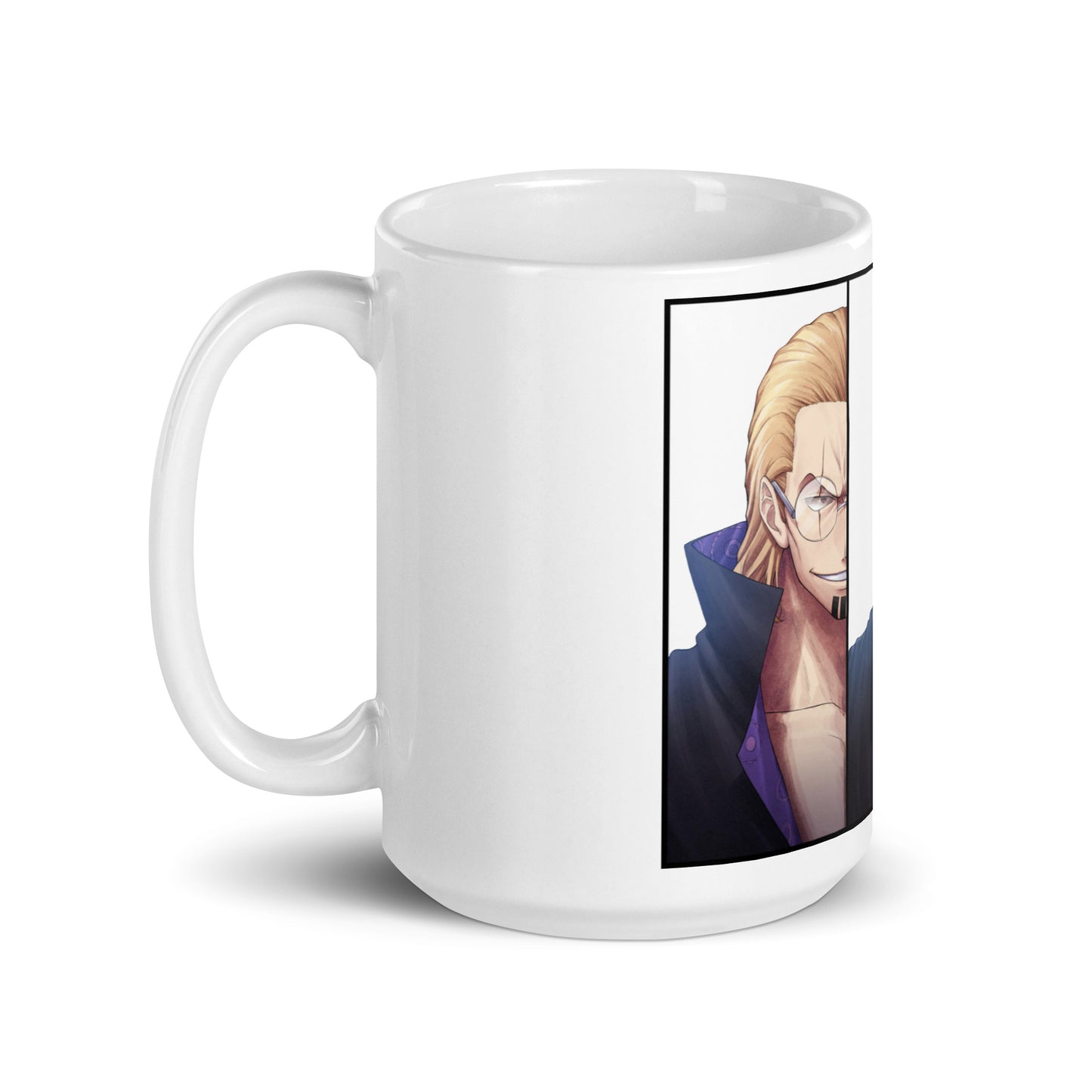 White Glossy Mug - Zoro 43 (a)