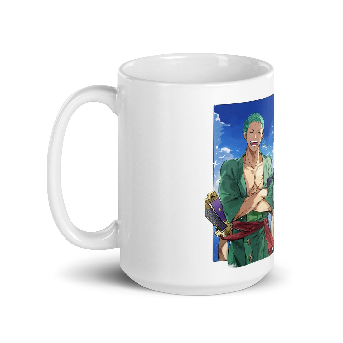 White Glossy Mug - Zoro 46