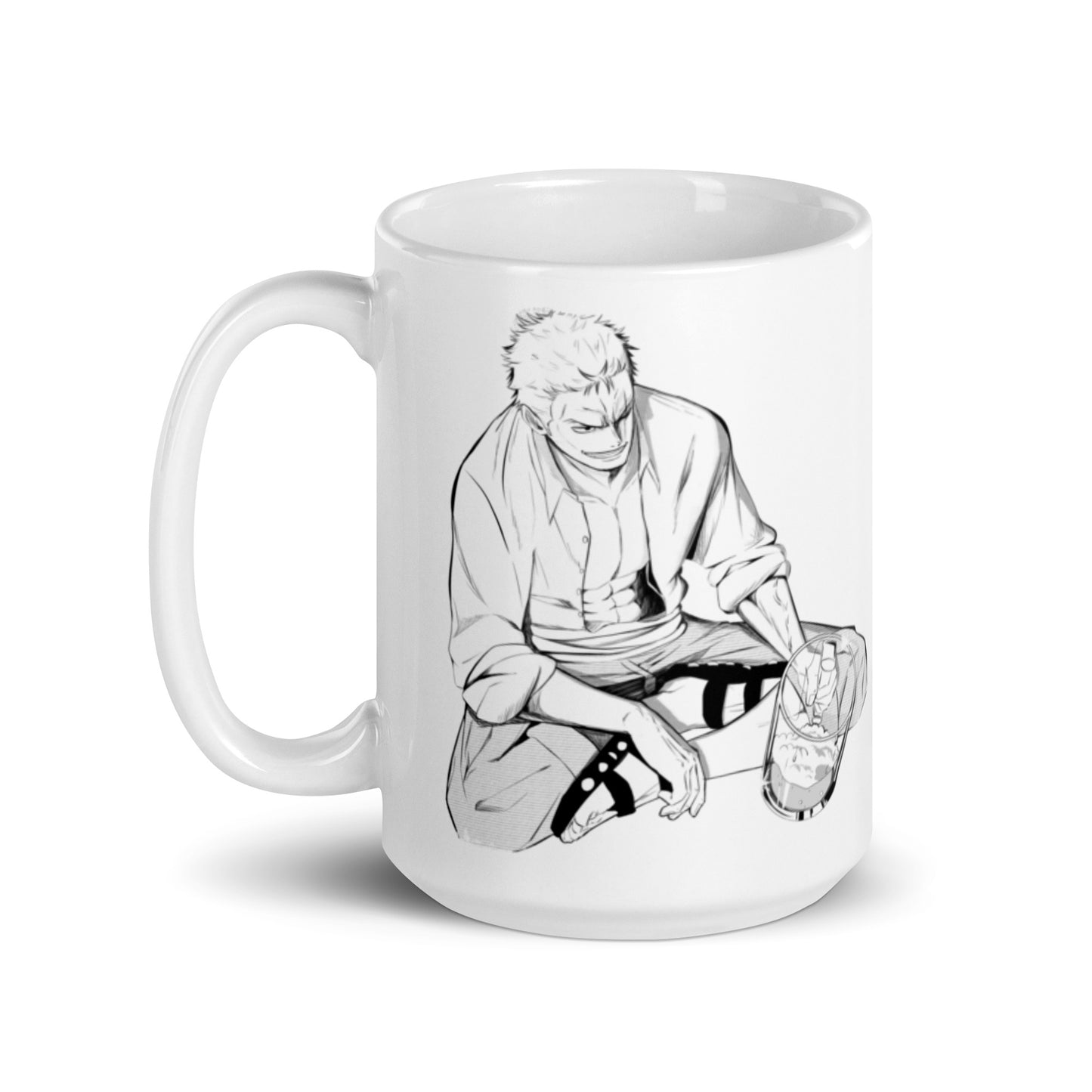 White Glossy Mug - Zoro 47