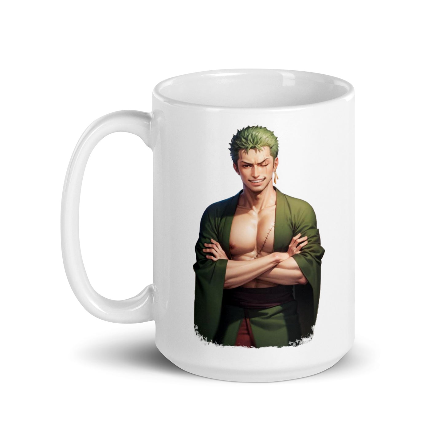 White Glossy Mug - Zoro 51