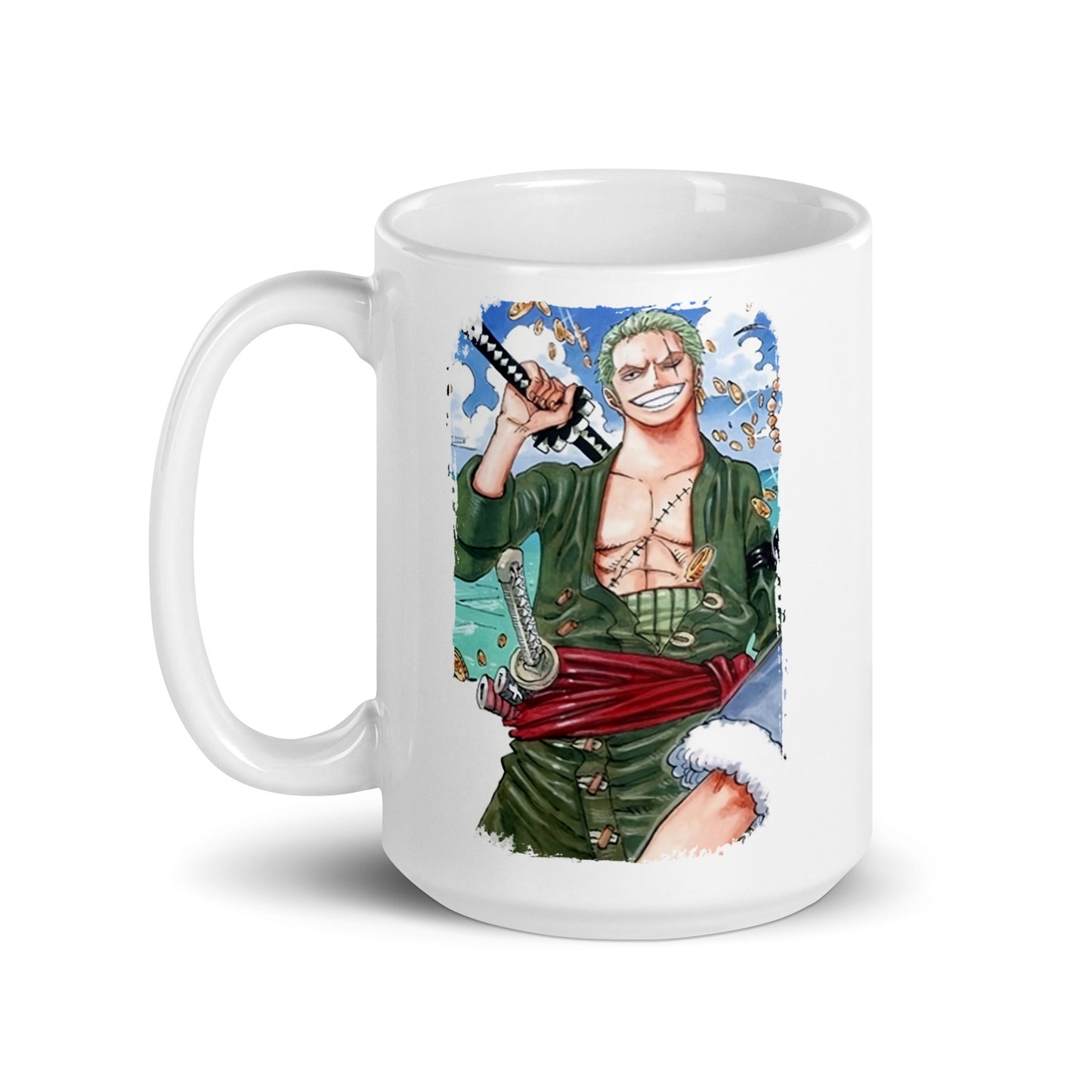 White Glossy Mug - Zoro 52