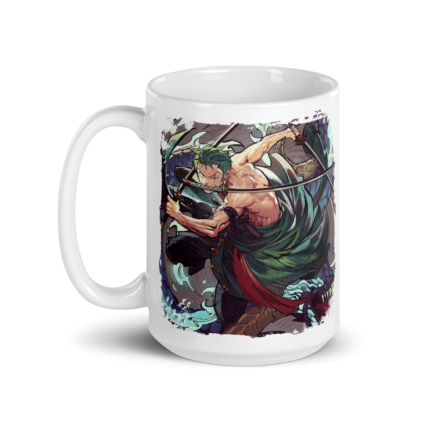 White Glossy Mug - Zoro 53