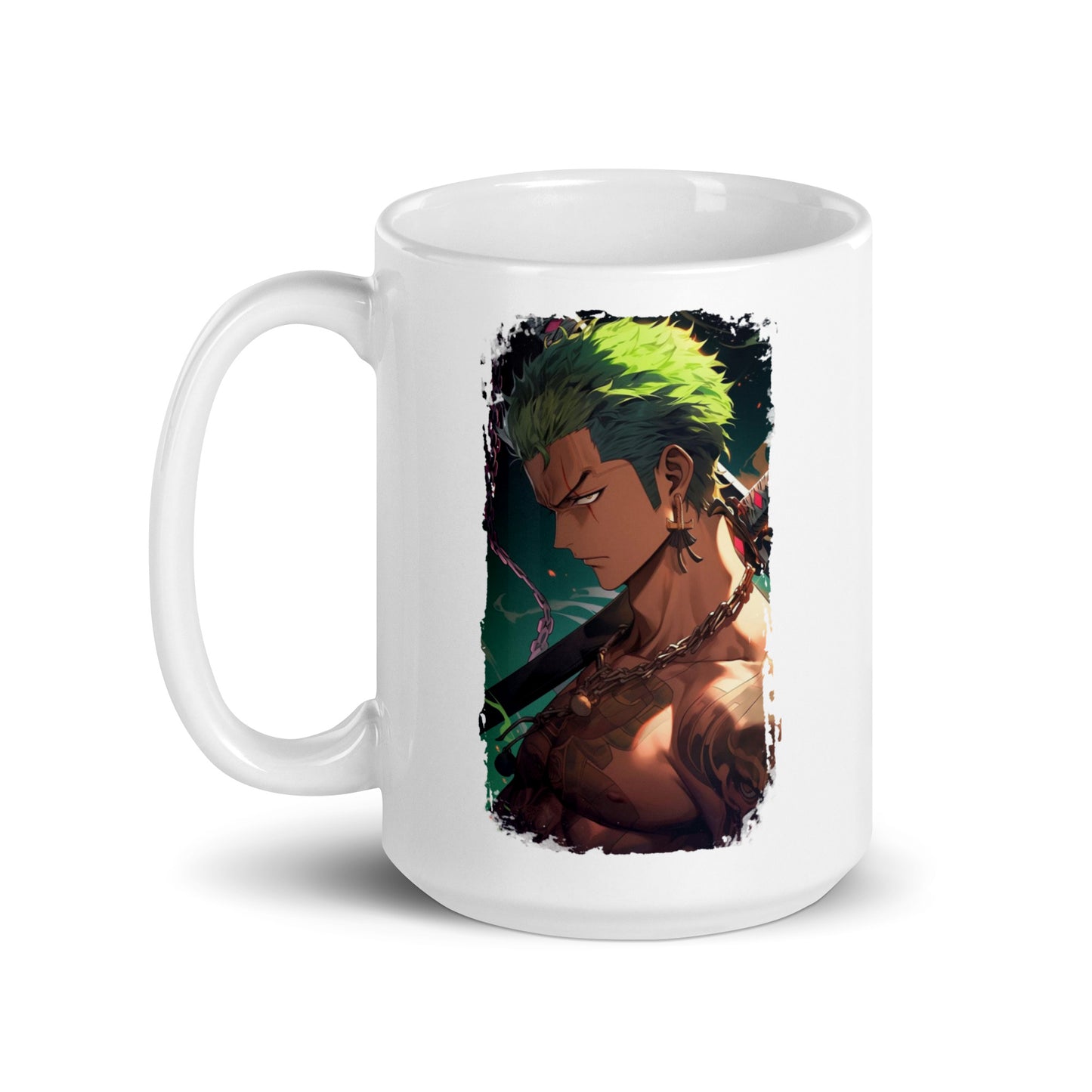 White Glossy Mug - Zoro 54