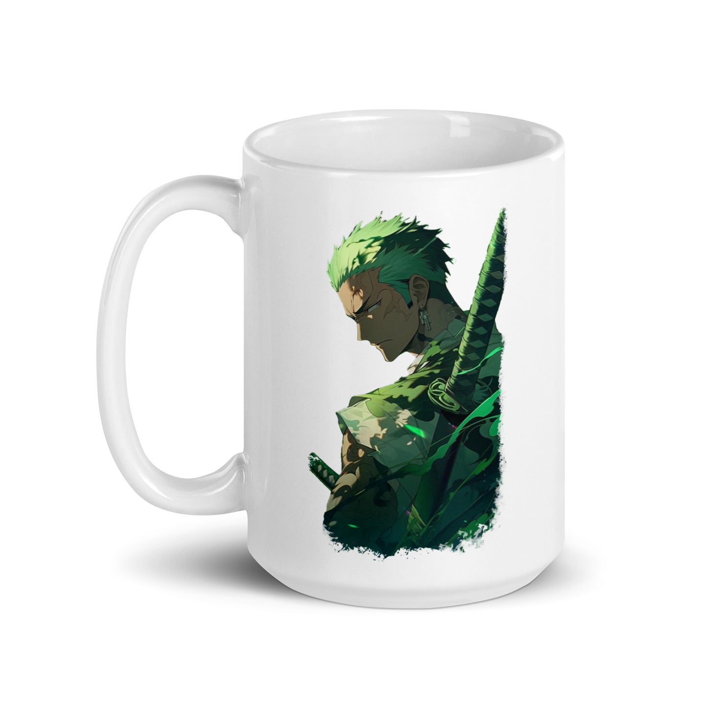 White Glossy Mug - Zoro 55