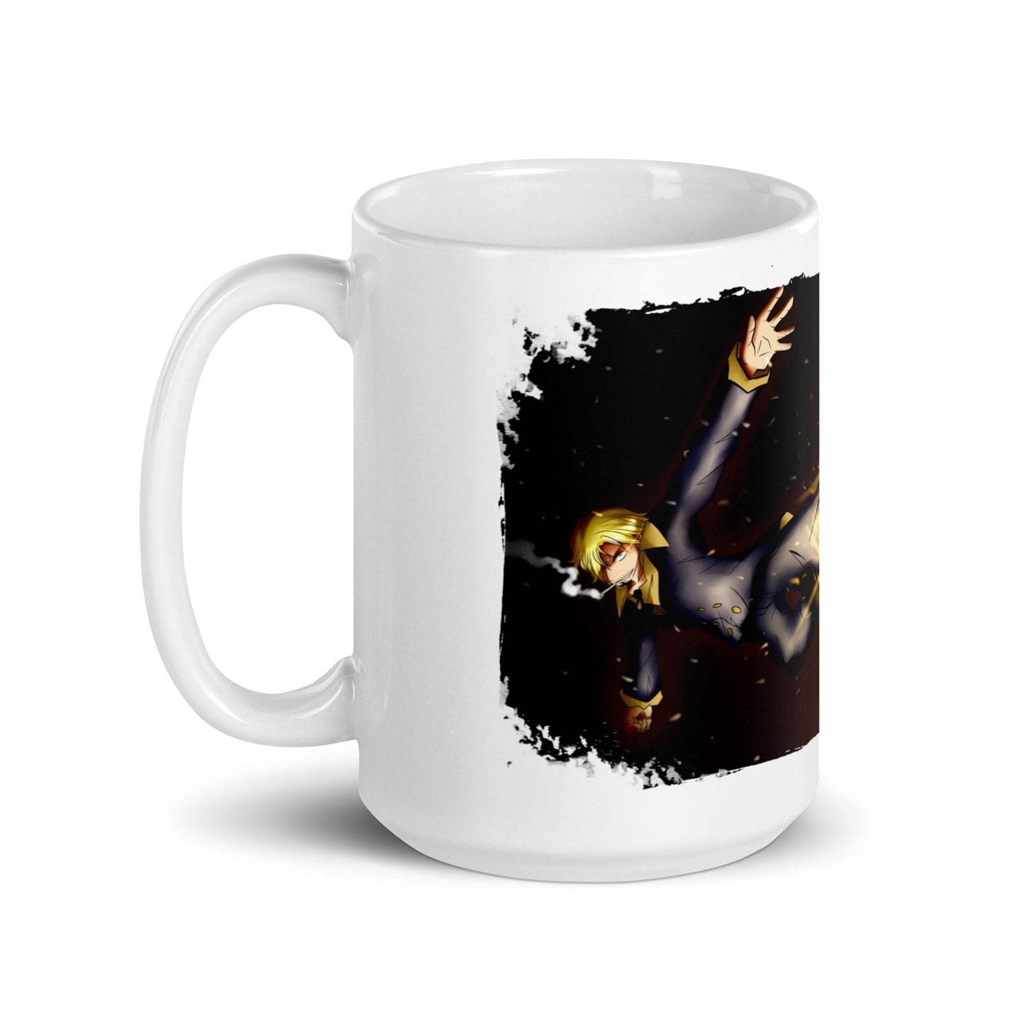 White Glossy Mug -Sanji 3