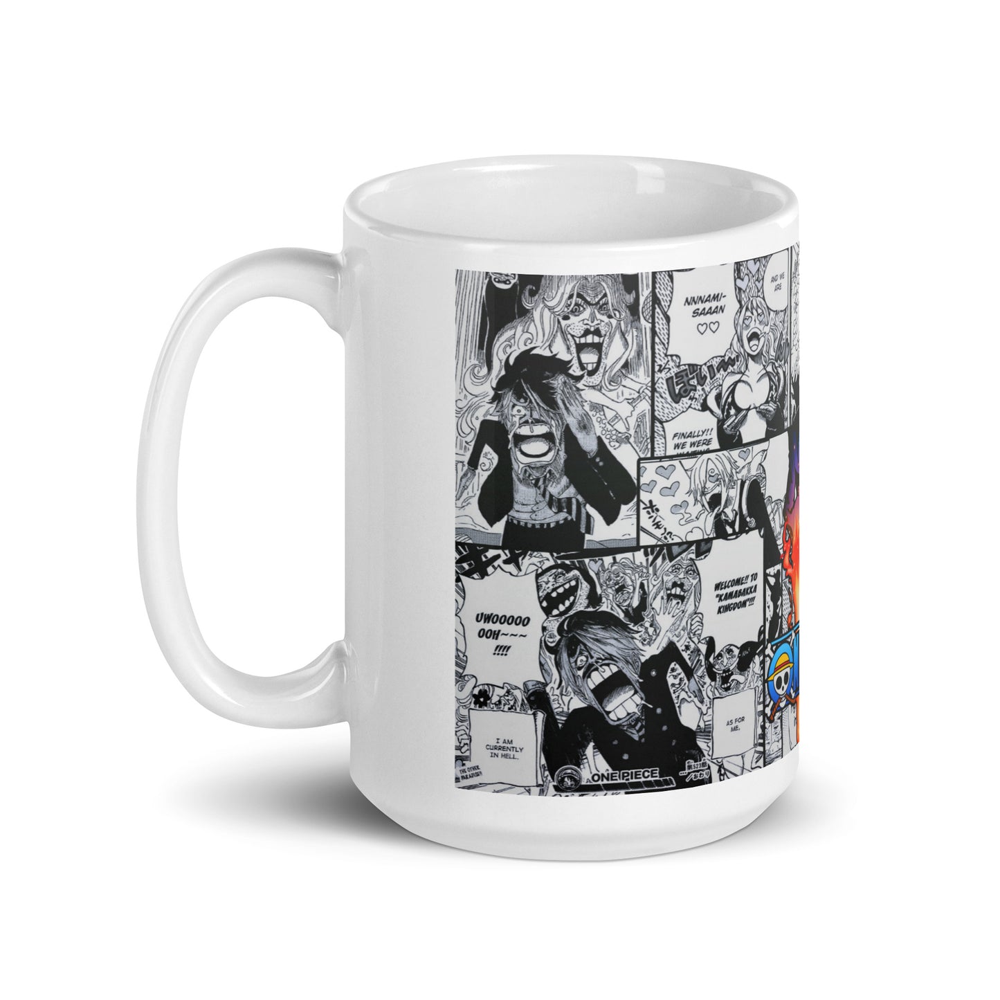 White Glossy Mug -Sanji 7