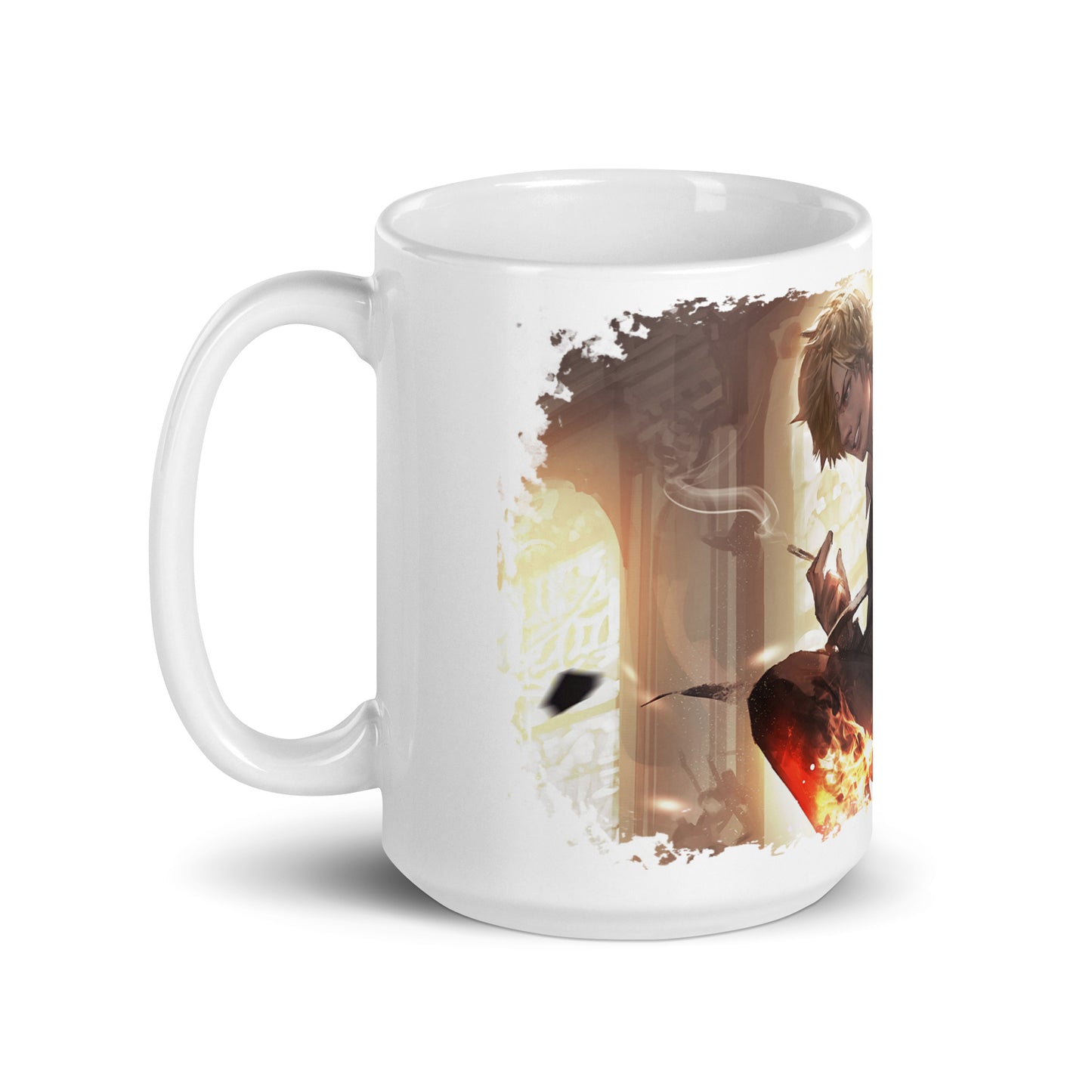 White Glossy Mug -Sanji 10