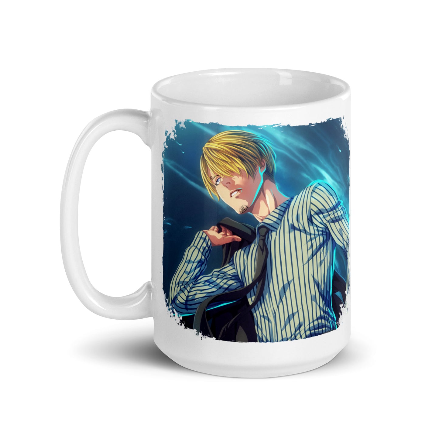 White Glossy Mug -Sanji 11