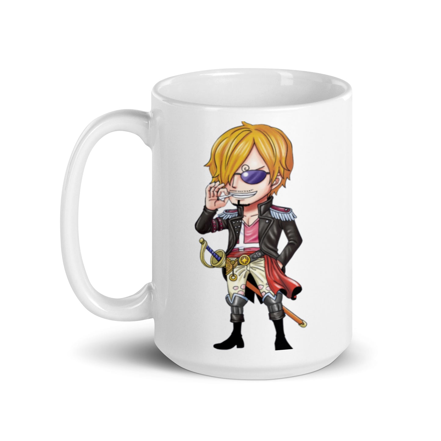 White Glossy Mug -Sanji 13