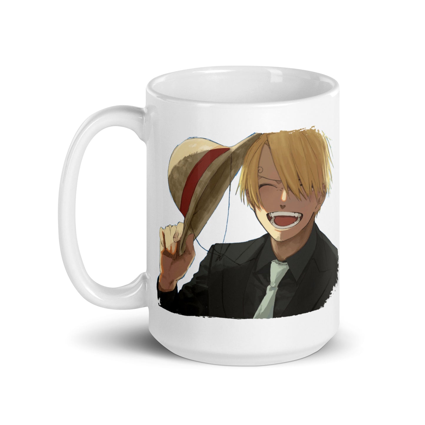 White Glossy Mug -Sanji 14