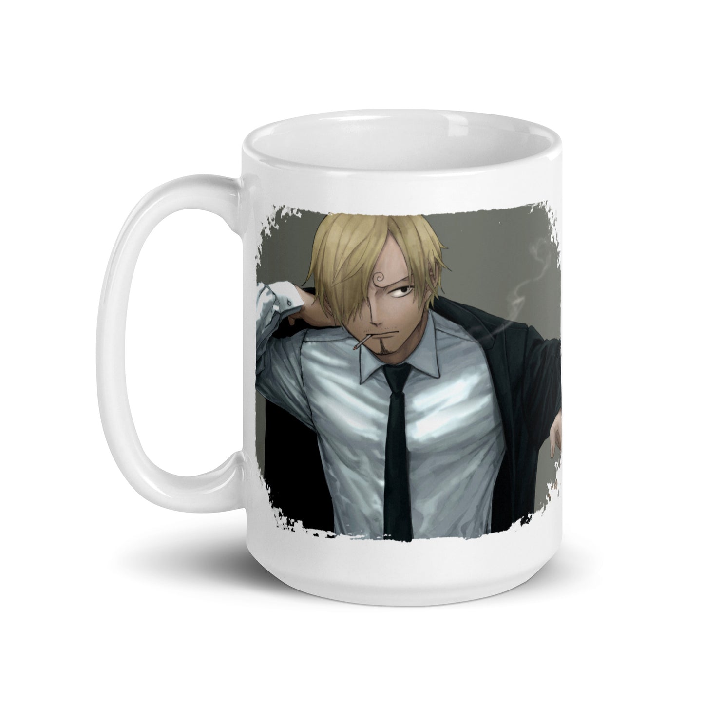 White Glossy Mug -Sanji 15