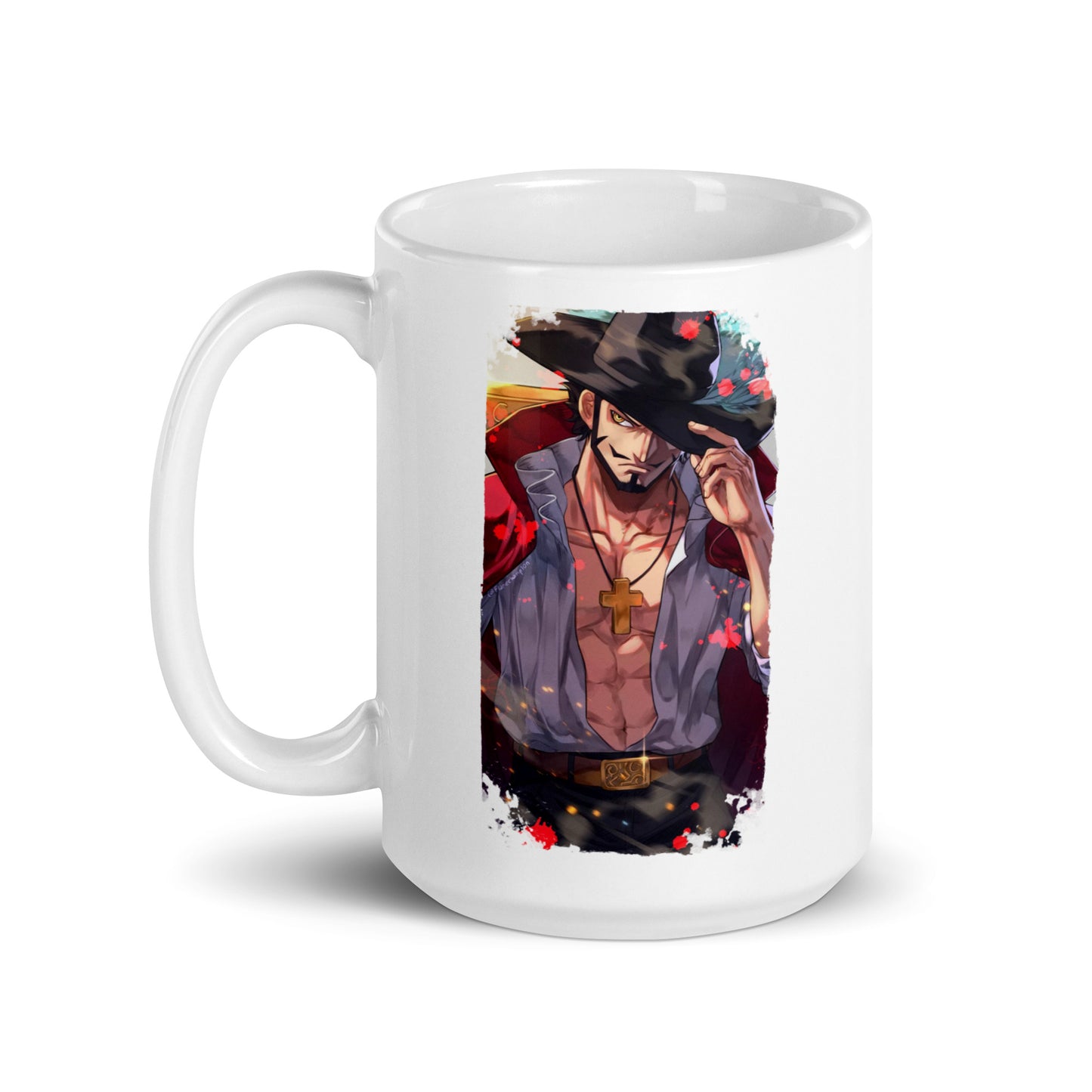 White Glossy Mug - Mihawk 15