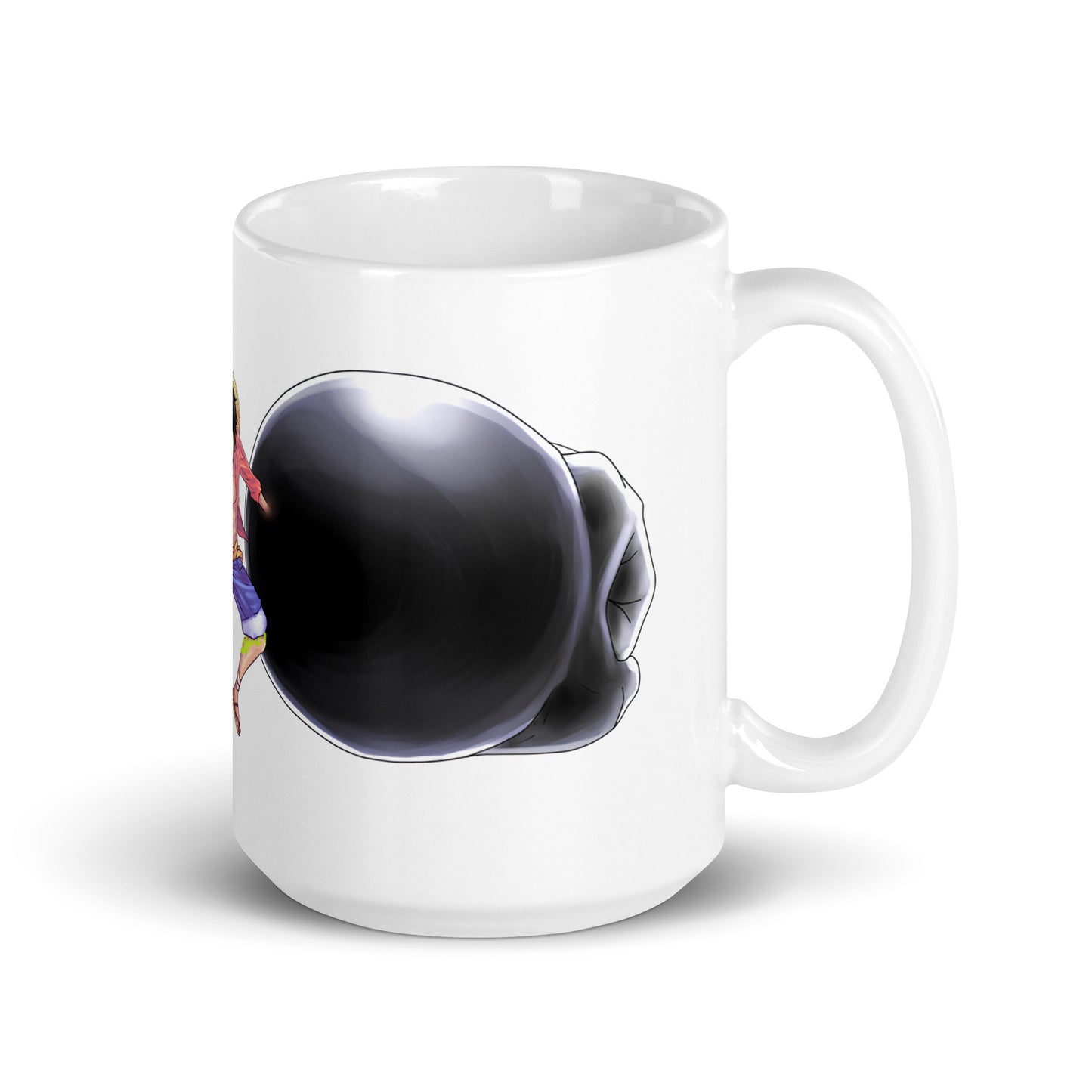 White Glossy Mug - Luffy 3