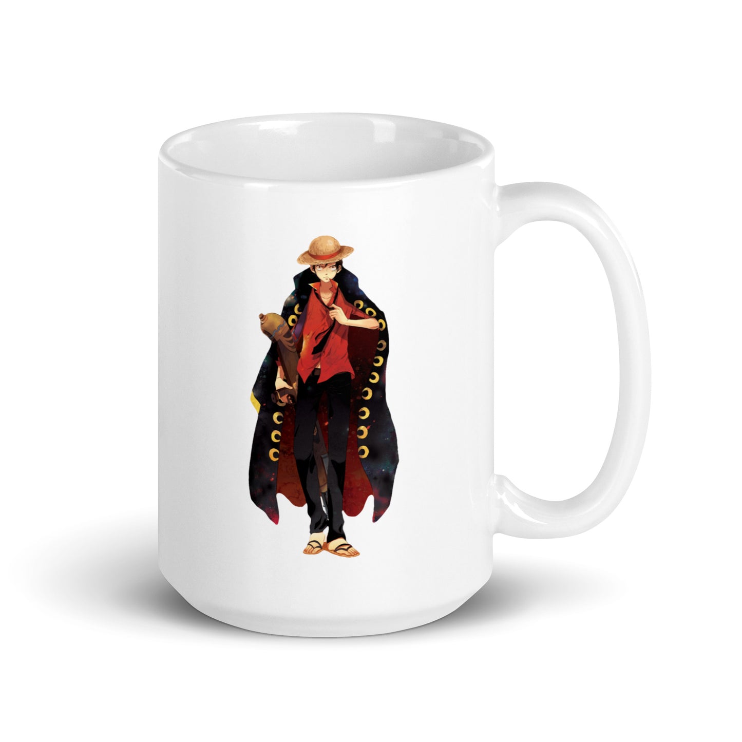 White Glossy Mug - Luffy 4