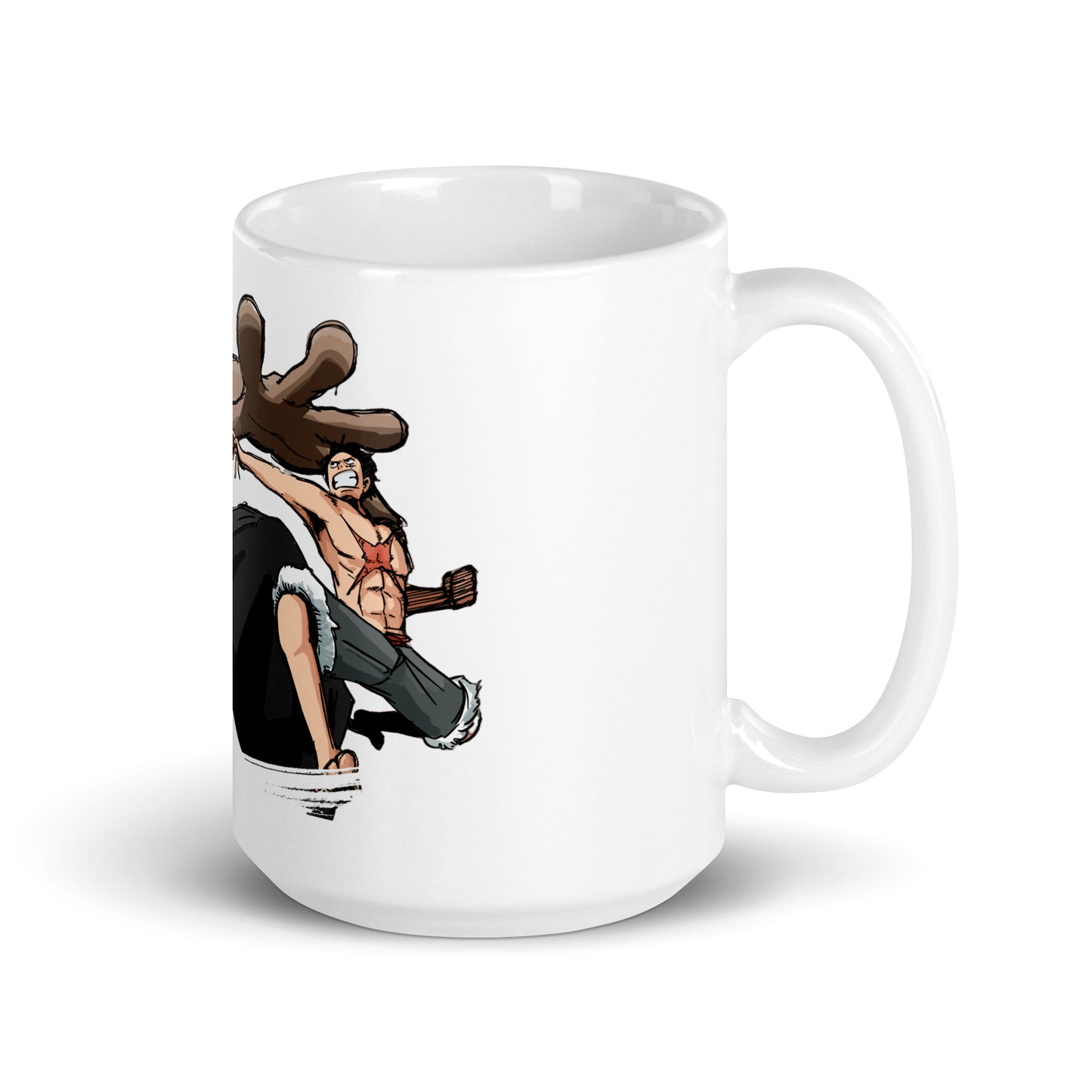 White Glossy Mug - Luffy 7