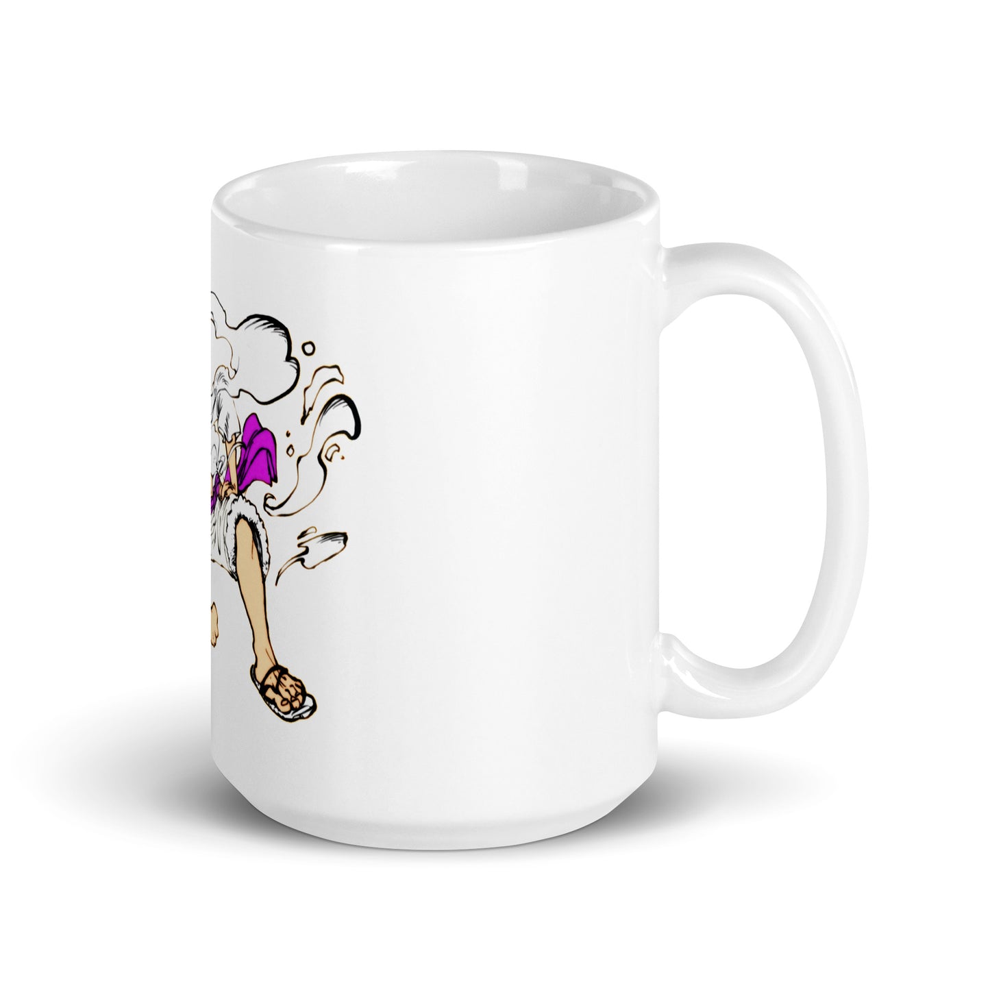 White Glossy Mug - Luffy 9