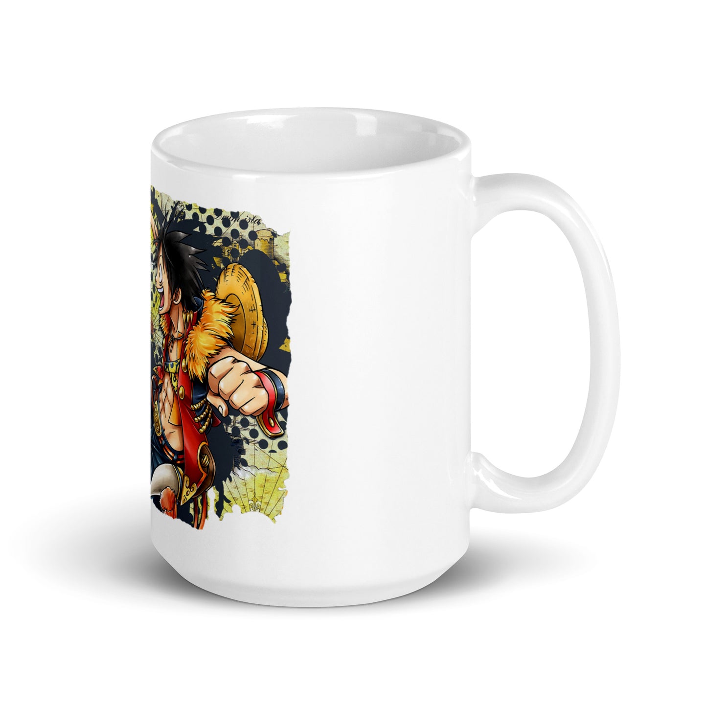 White Glossy Mug - Luffy 10