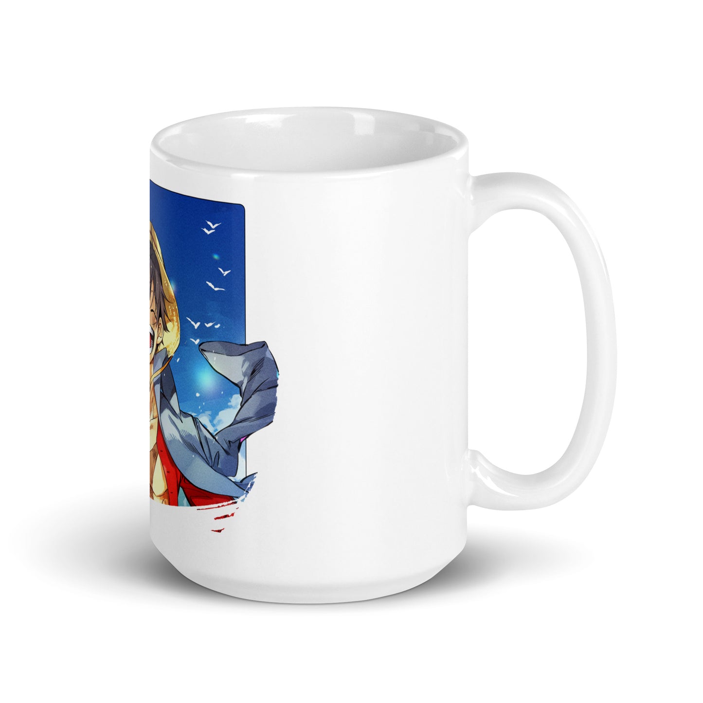 White Glossy Mug - Luffy 11