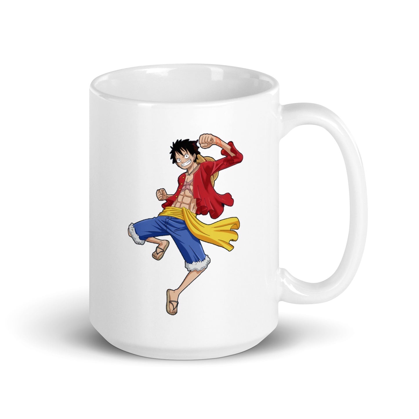 White Glossy Mug - Luffy 17