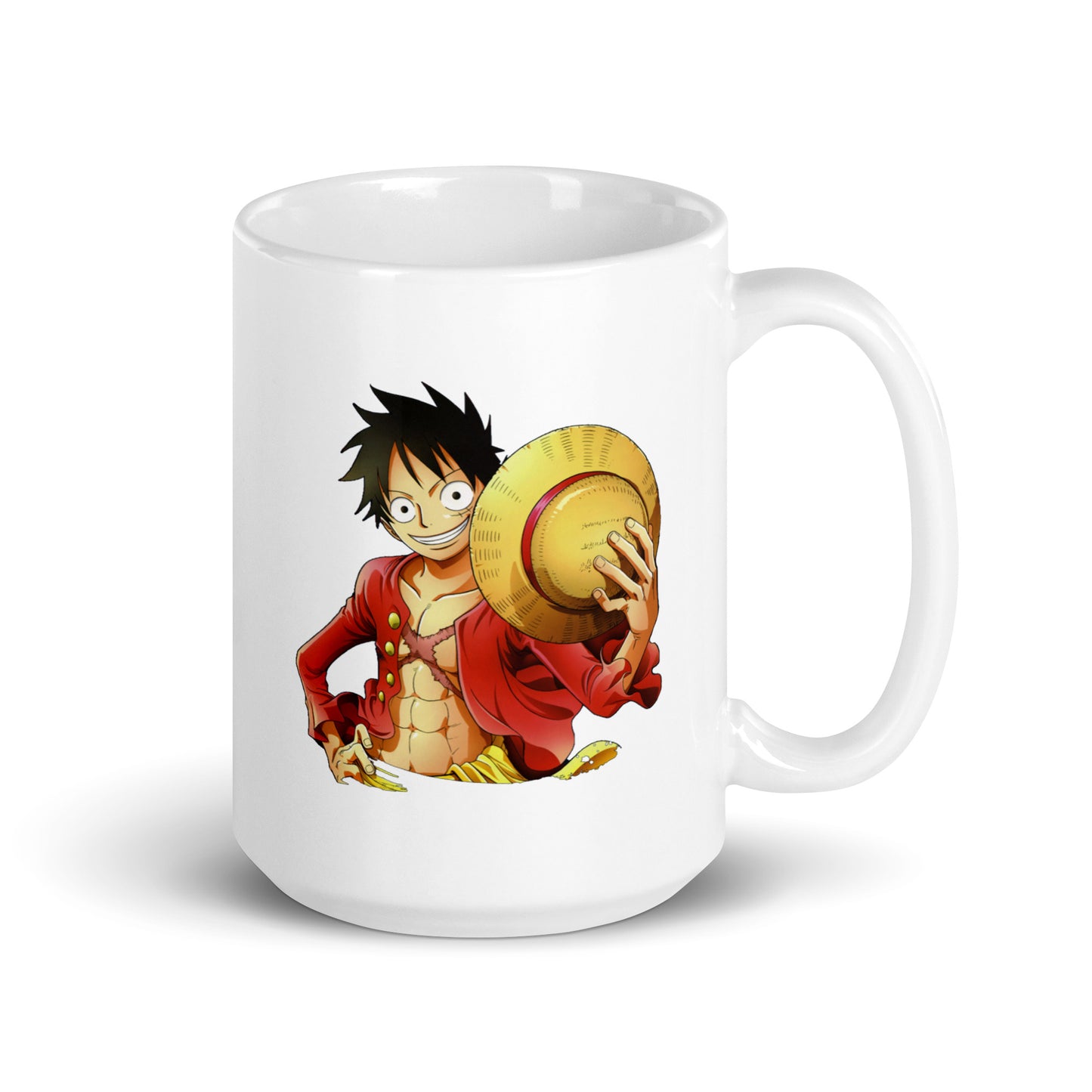 White Glossy Mug - Luffy 19