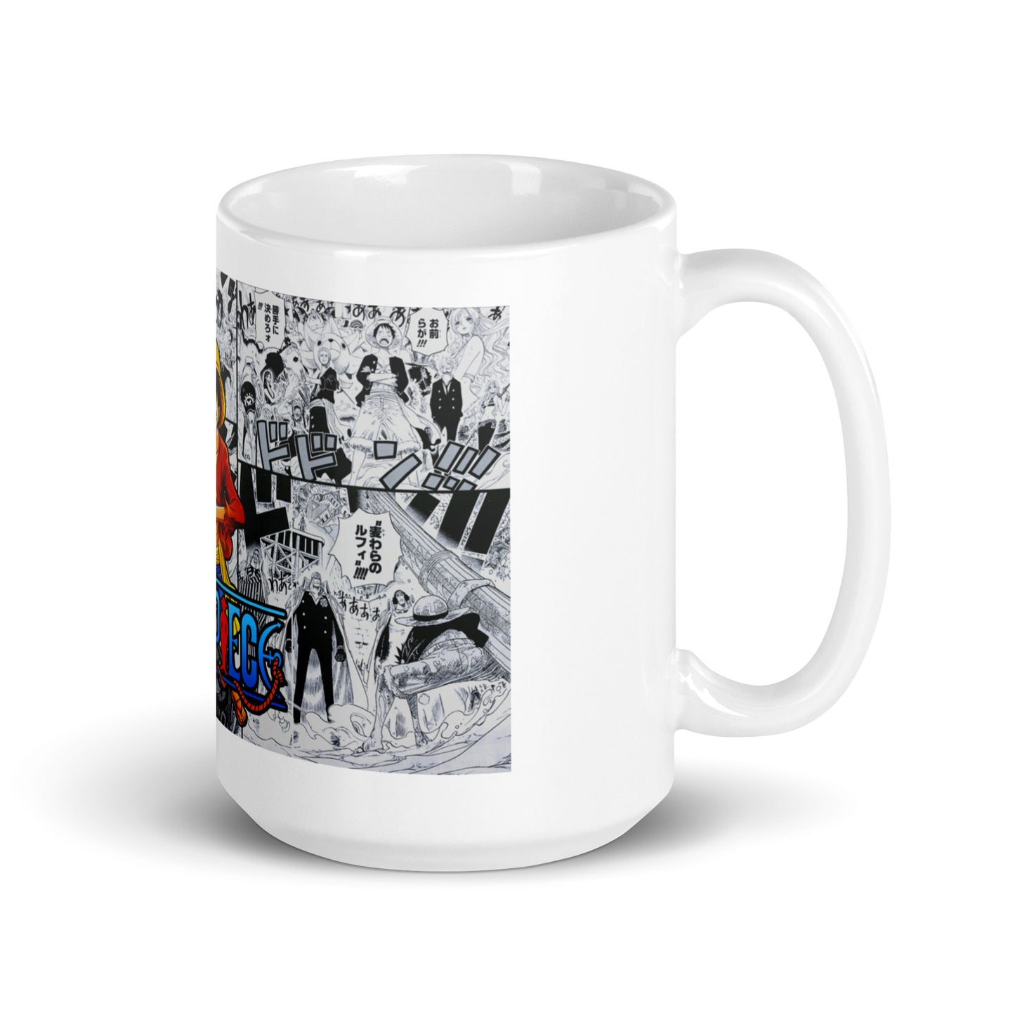 White Glossy Mug - Luffy 22