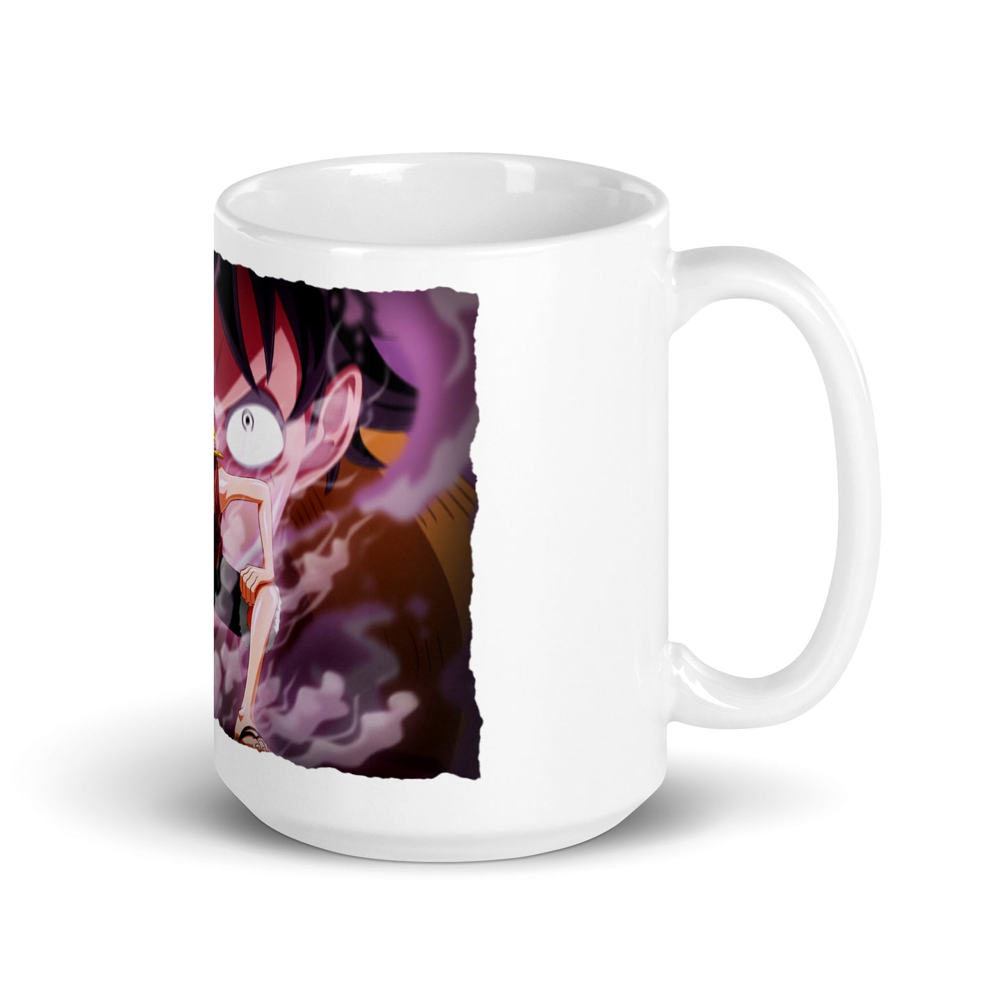 White Glossy Mug - Luffy 23