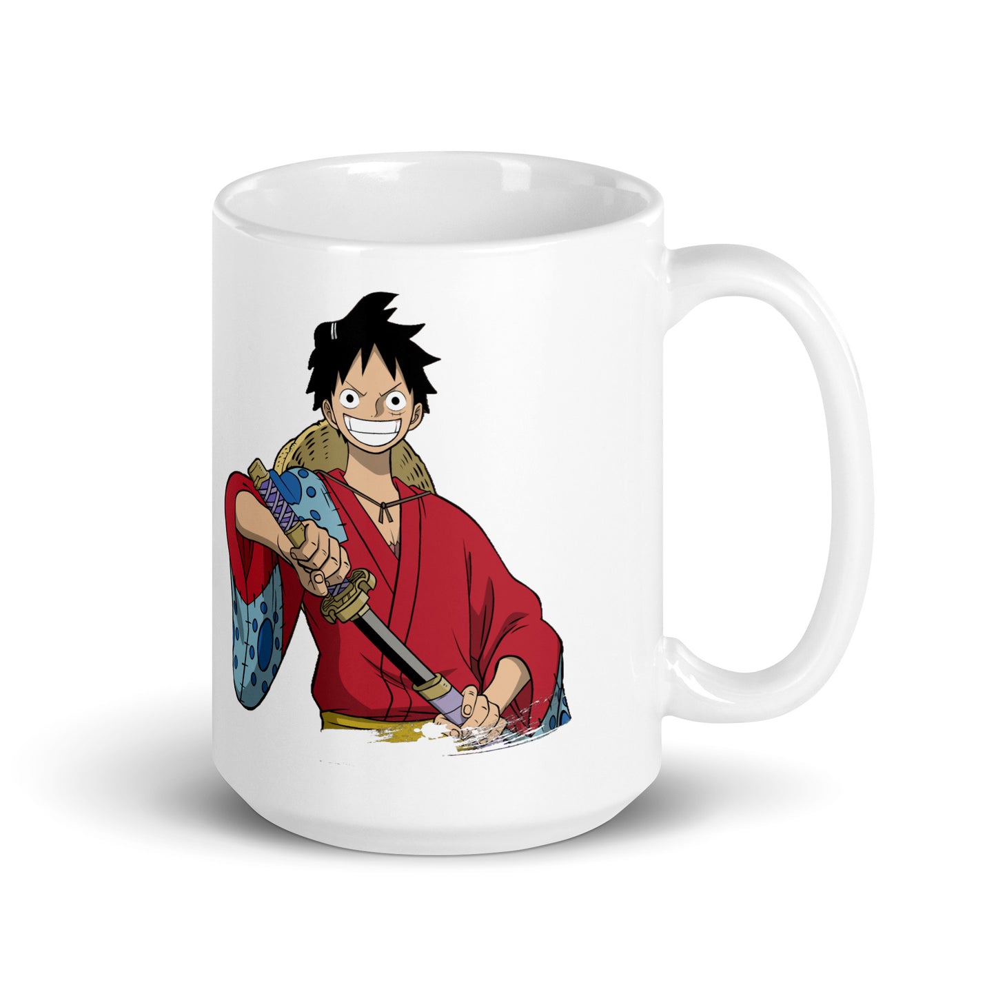 White Glossy Mug - Luffy 26