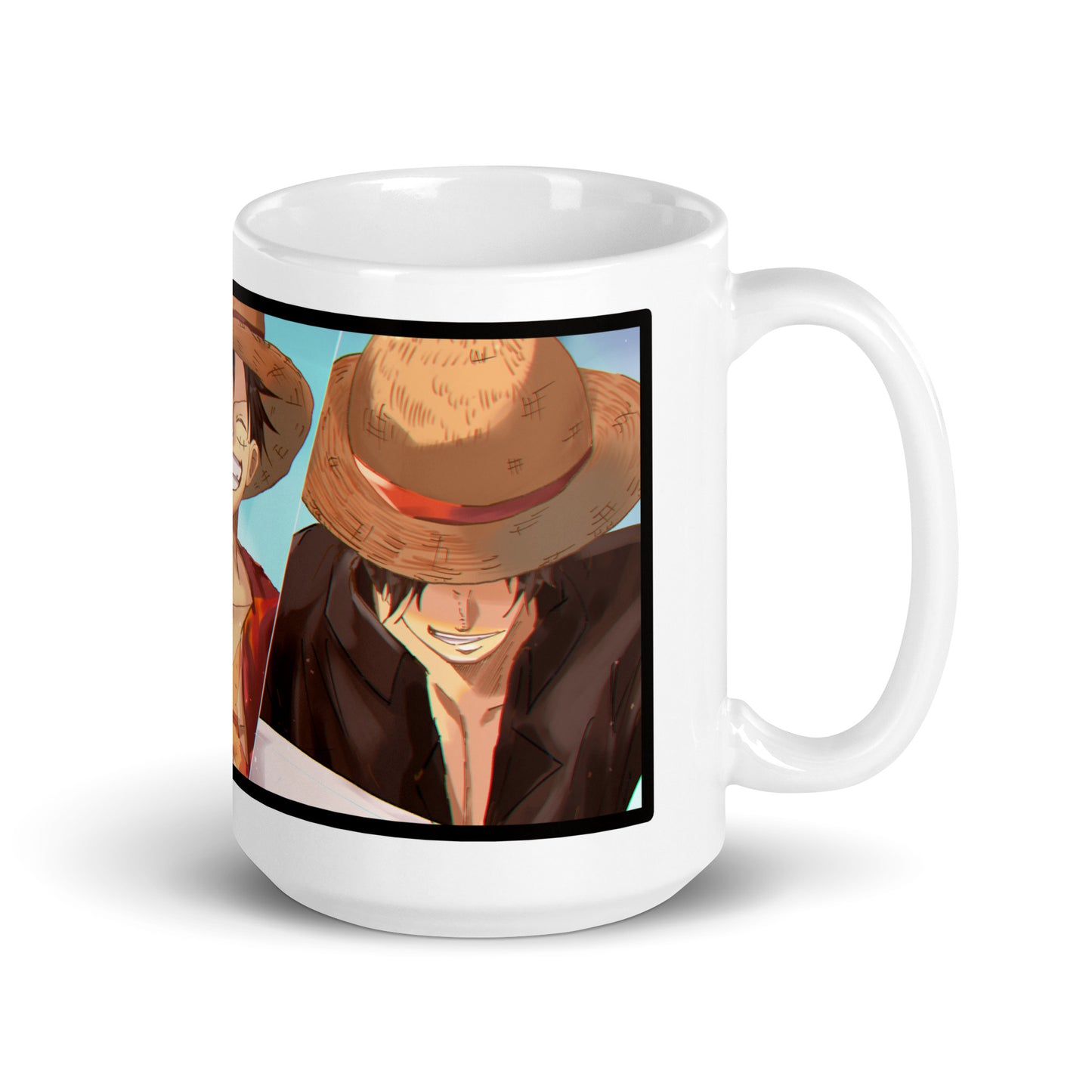 White Glossy Mug - Luffy 29