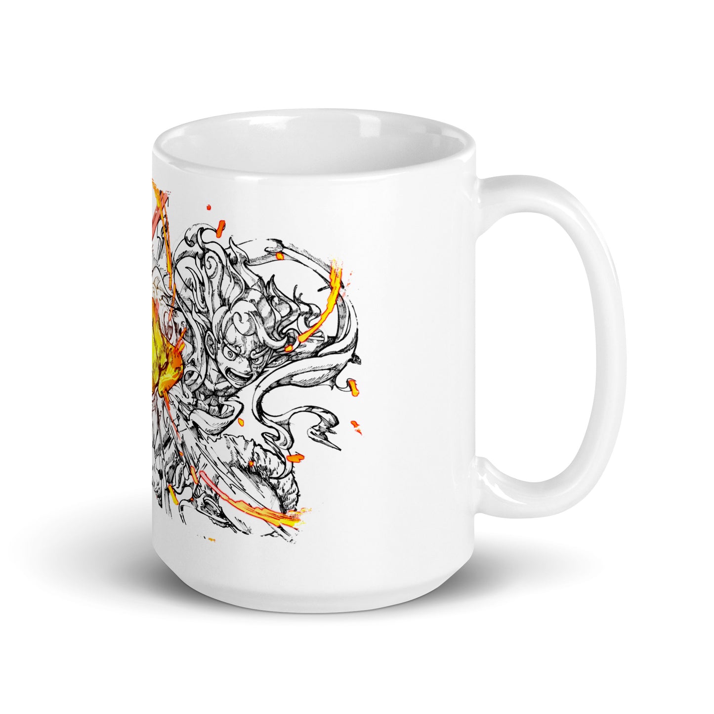 White Glossy Mug - Luffy 31