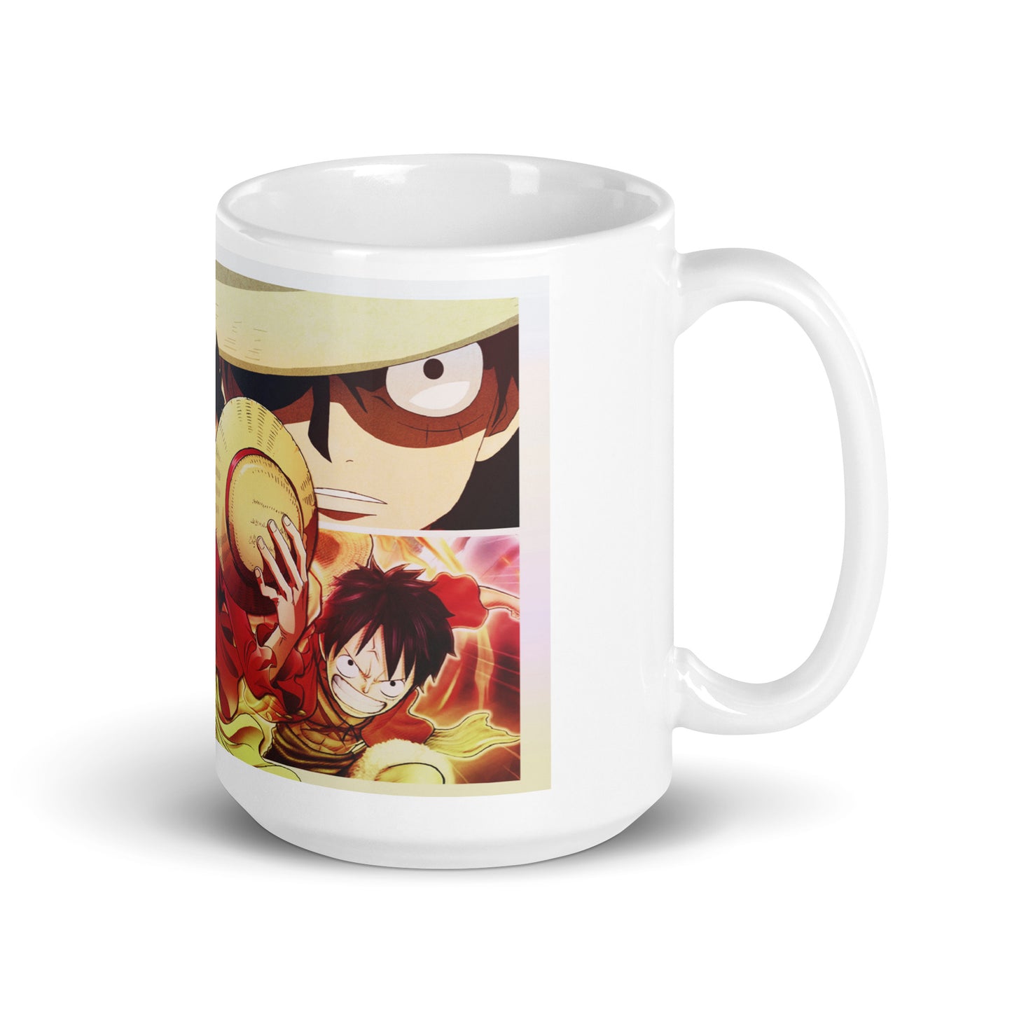 White Glossy Mug - Luffy 32