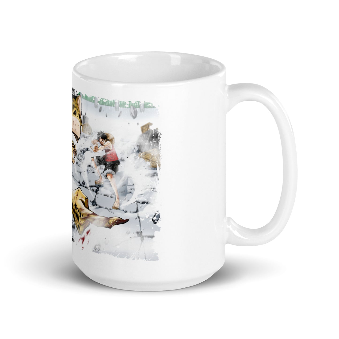 White Glossy Mug - Luffy 43