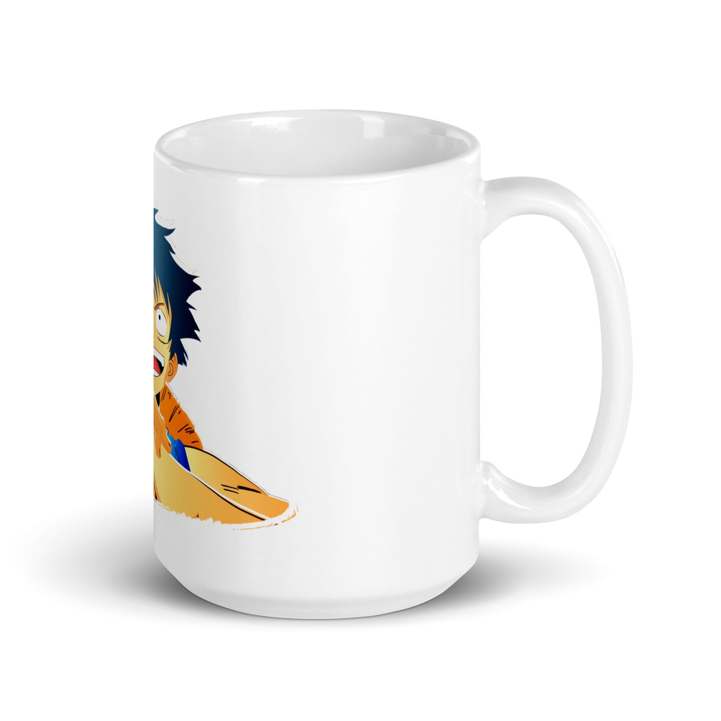 White Glossy Mug - Luffy 44