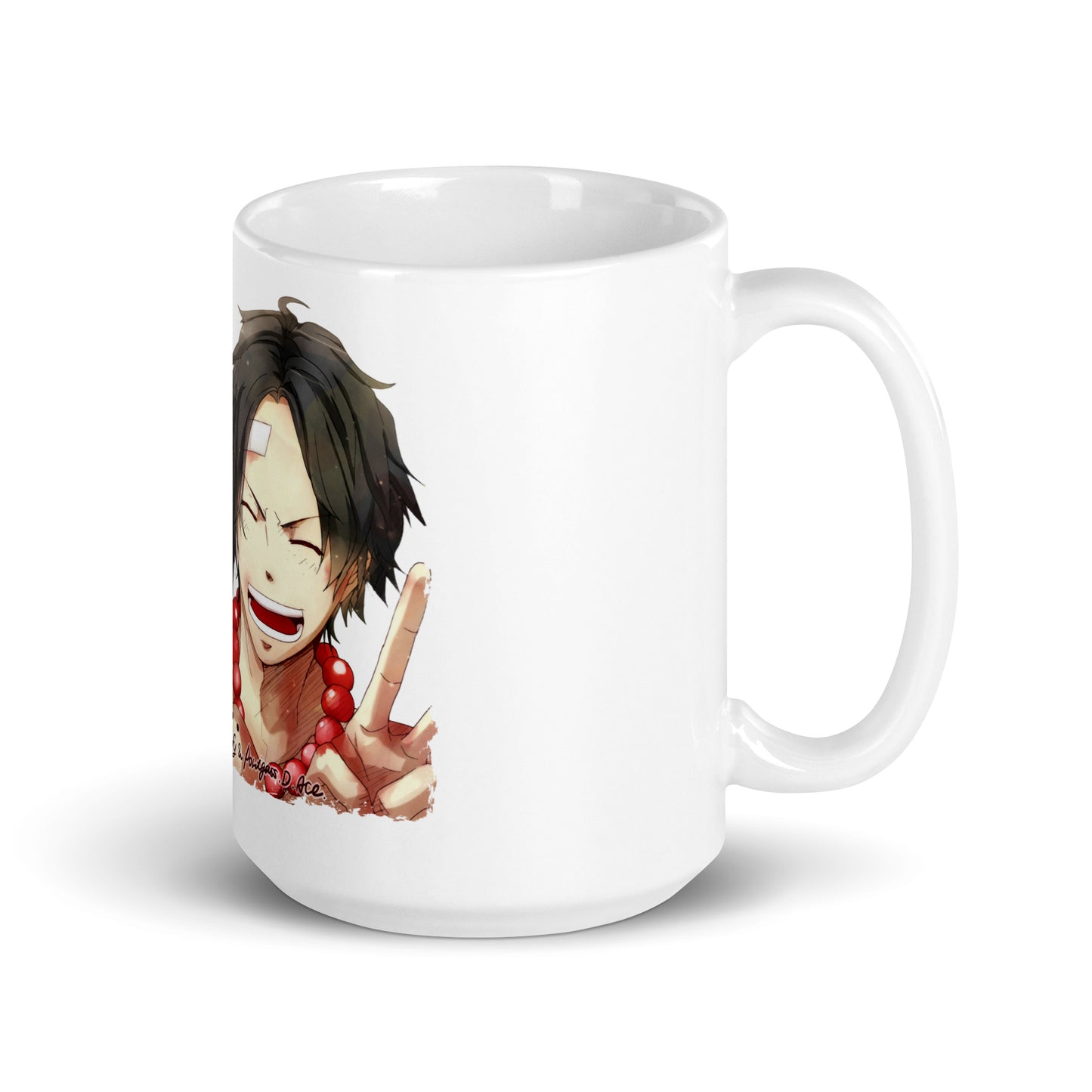 White Glossy Mug - Luffy 46