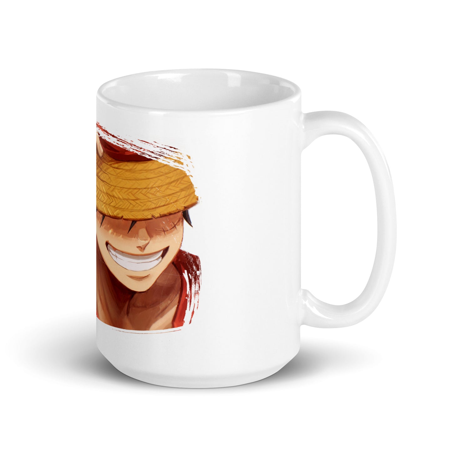 White Glossy Mug - Luffy 47