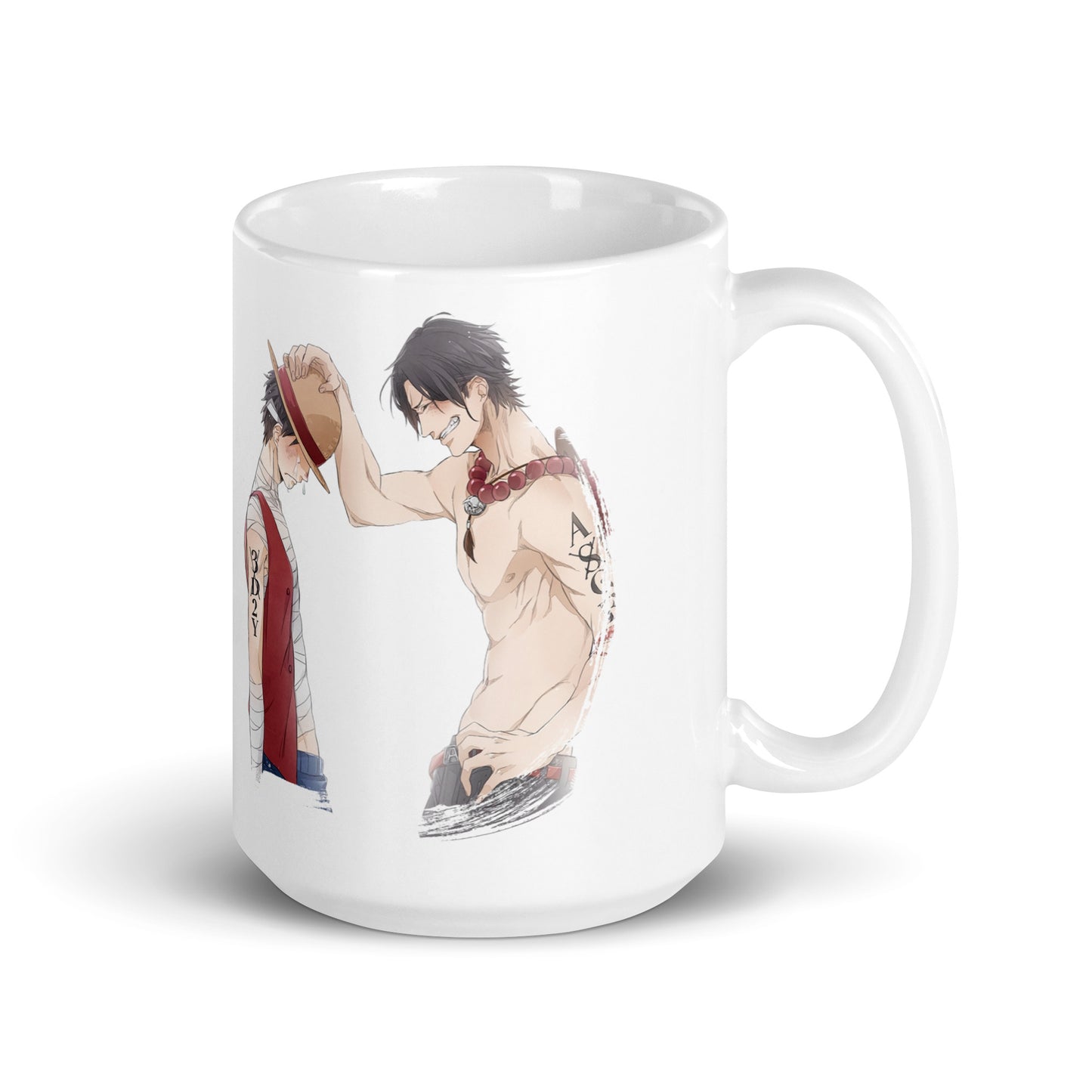 White Glossy Mug - Luffy 51